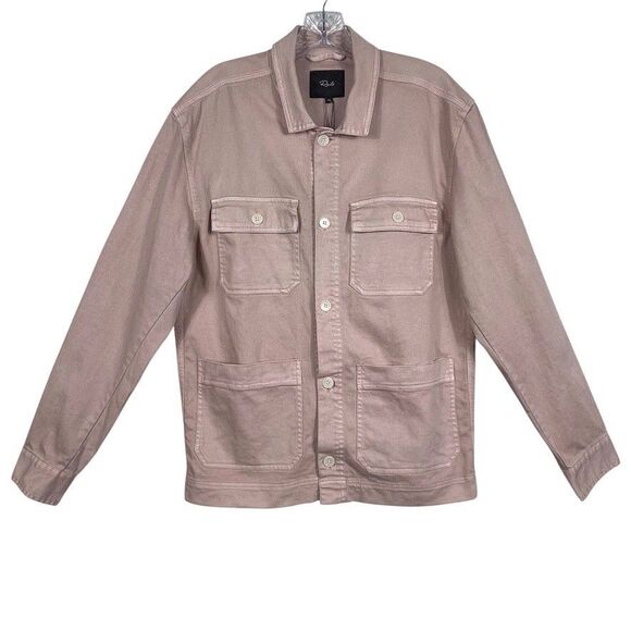 NWT Rails Men's Franklin Utility Jacket Size Medium Shacket Cotton Desert Rose - Picture 3 of 16